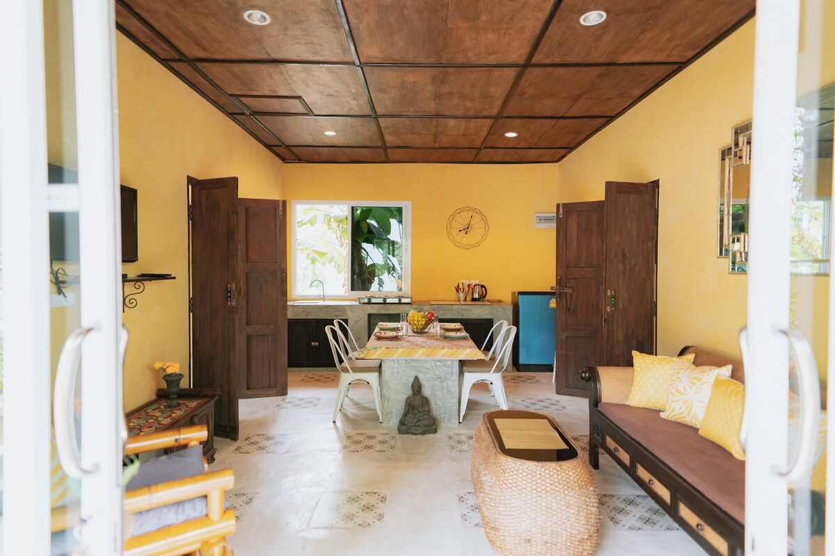 Design 2bedrooms house AC swimming-pool, Nai Wok