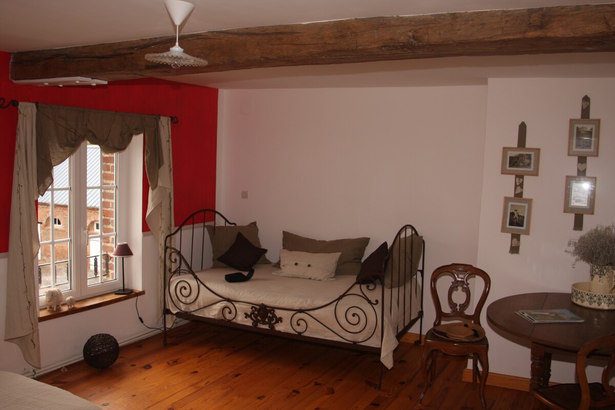 Ribeaufontaine:Chambre lits jumeaux