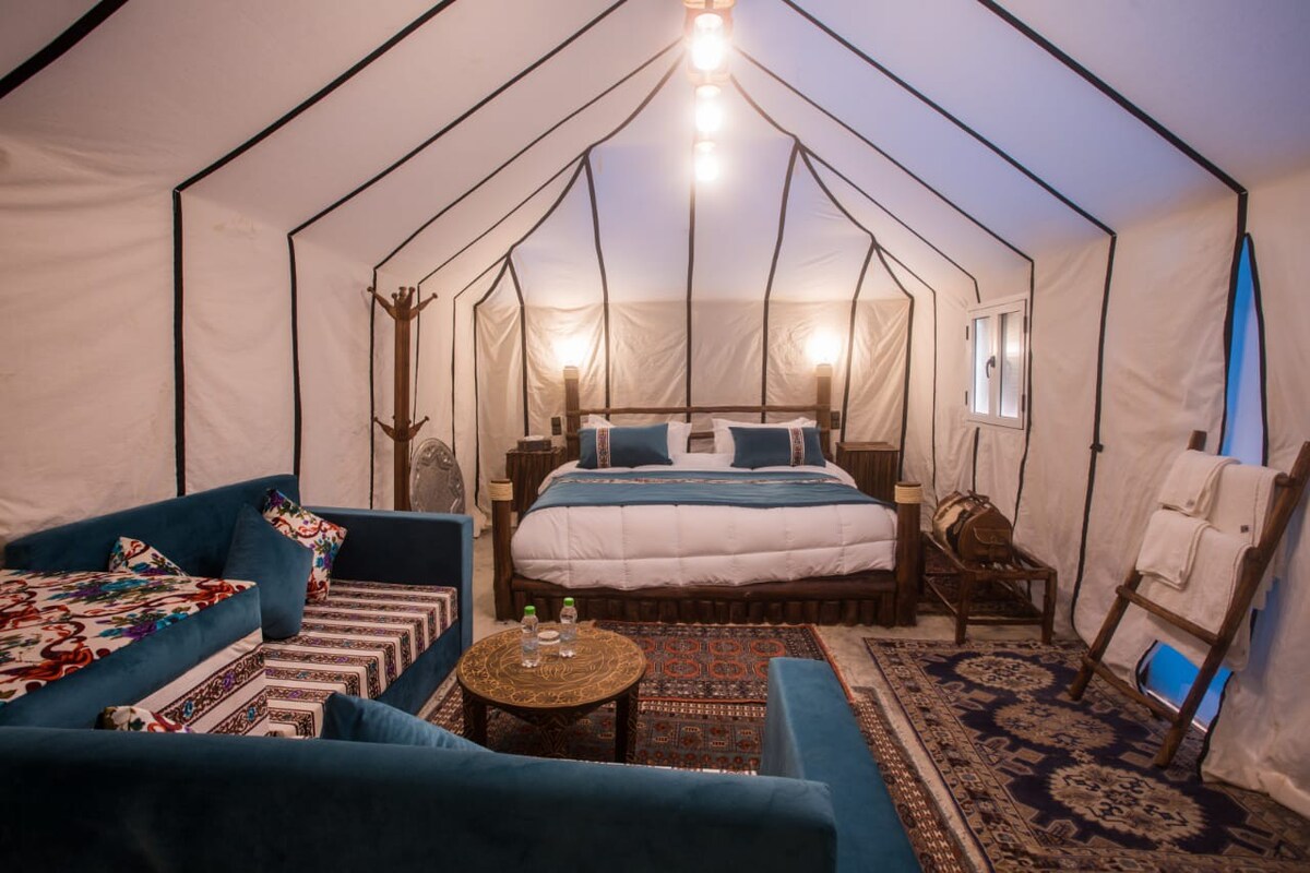 Luxury tent with AC in merzouga for families