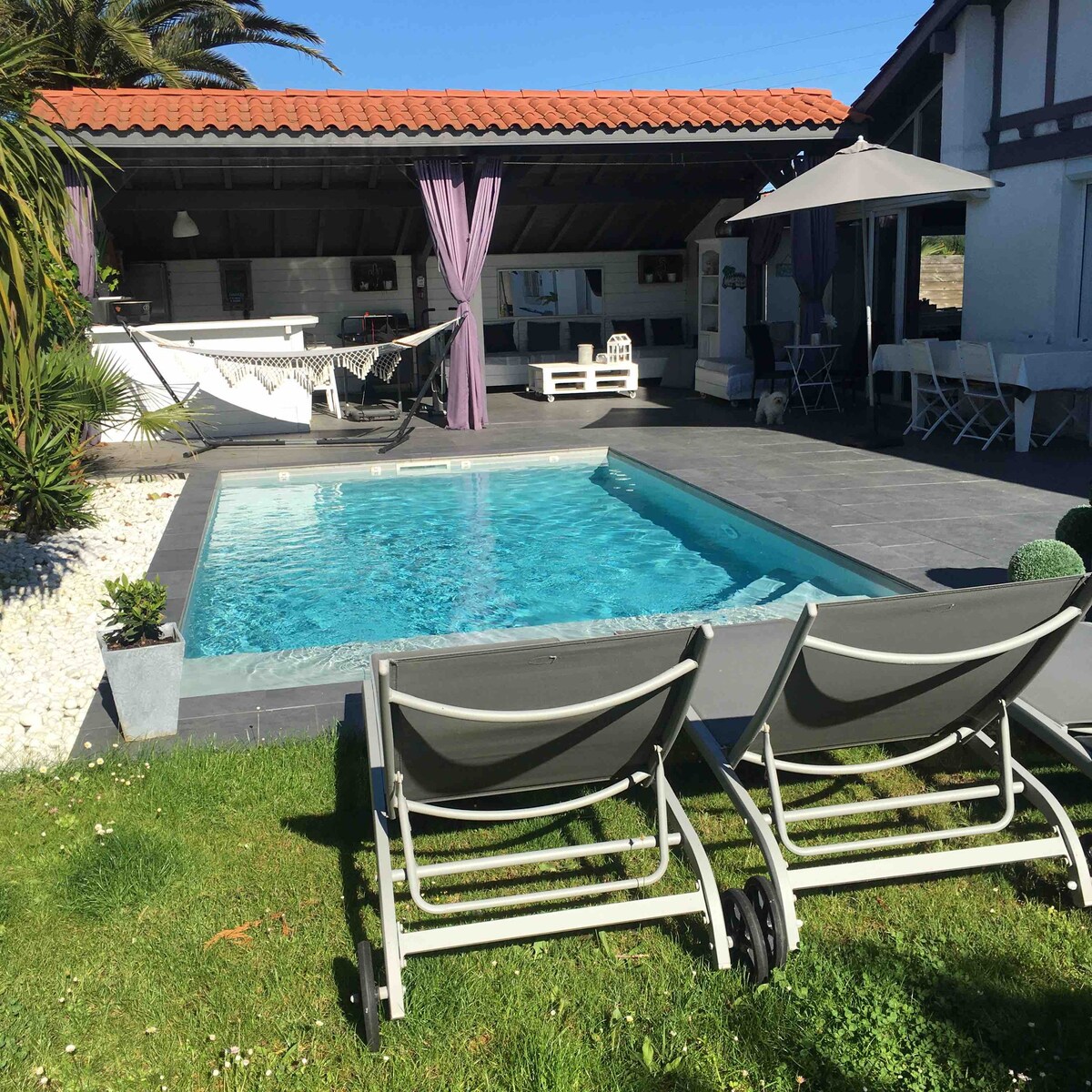 Bidartplage chambre/jaccuzi/piscine/terrasse privé