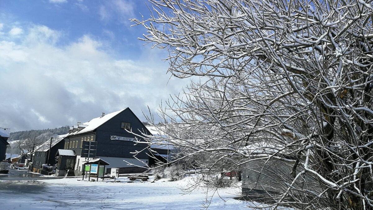 Gasthaus & Pension "Am Rennsteig" （ Sonneberg ） ，双床房，提供免费无线网络