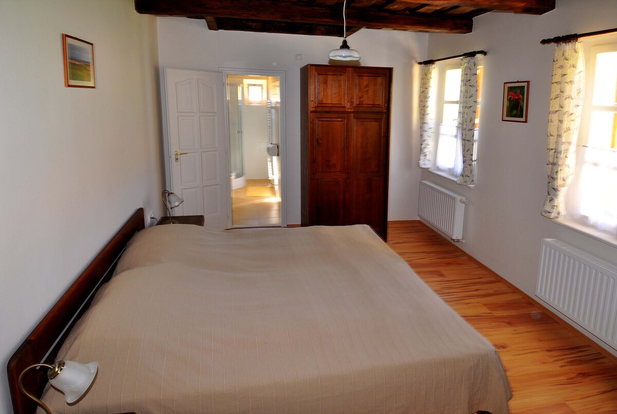 charming light double room in peasant house