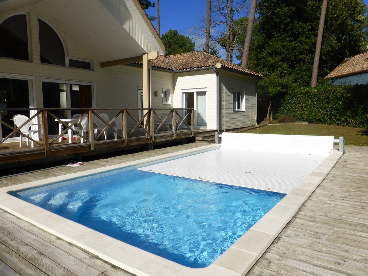 VILLA 4* GOLF BISCARROSSE  OCEAN/LAC AVEC PISCINE