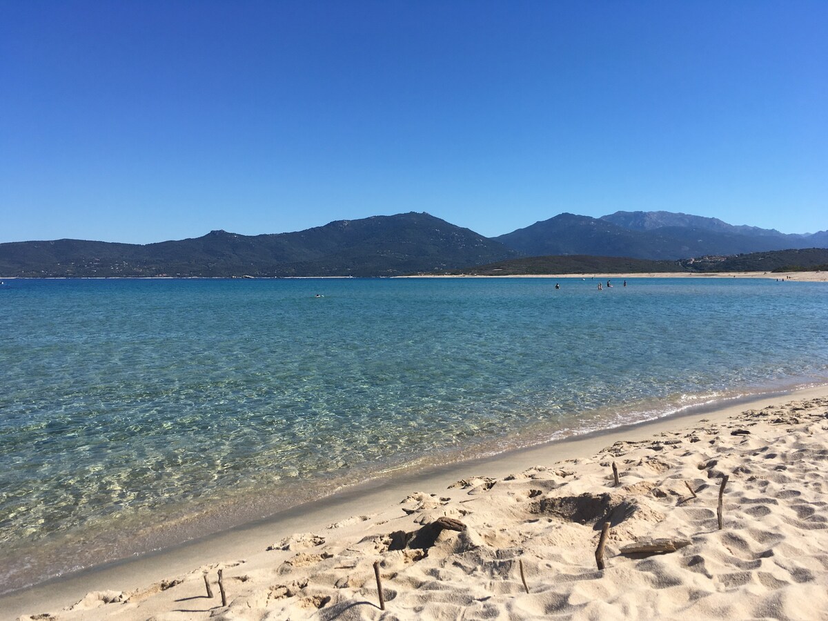 Villa Sampiero T3 vue mer, plage à 200 m, 5 pers.