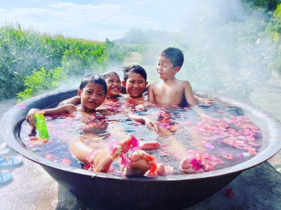 Farm house with mini pool , kawa bath