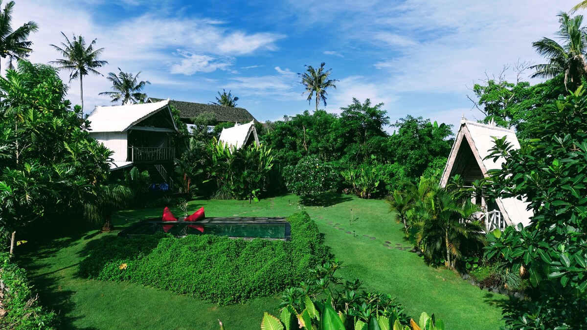 Zen Bungalows lush valley beach stay