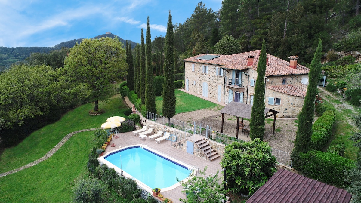 2019年Tuscany Villa le Capanne带泳池