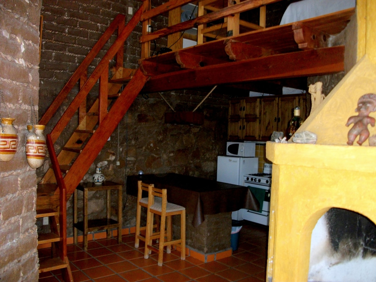 Querétaro附近舒适的adobe小屋