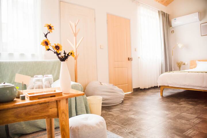 【黛玄】象山石浦日系清新民宿独立单间可住2-3人可放投影