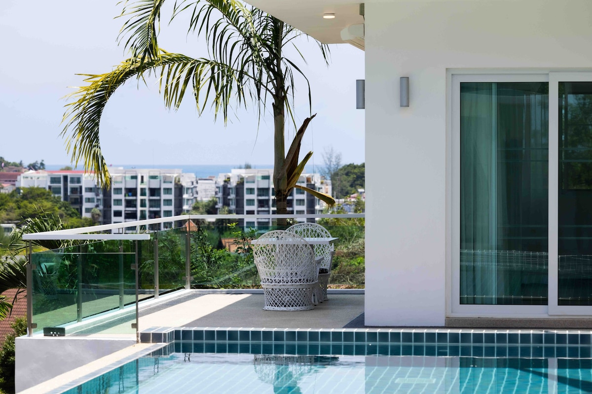 "Tropical Ocean View Villa: 12 Min to Patong"