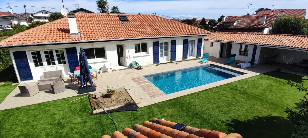 Villa avec piscine proche plage Saint-Jean-de-Luz