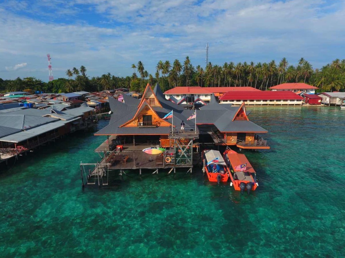 独立房间B Mabul Paradise Lodge ， Mabul Island