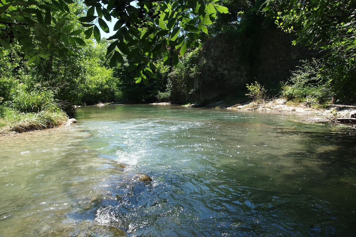 Les pieds dans l'eau - Gîte Vercors - Plage privée