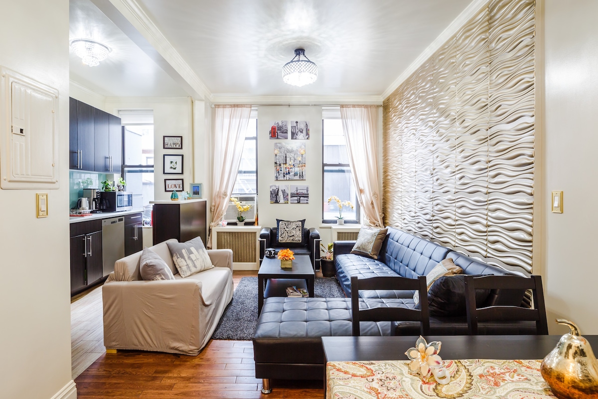 全新现代化公寓，两卧室纽约风格！❤️