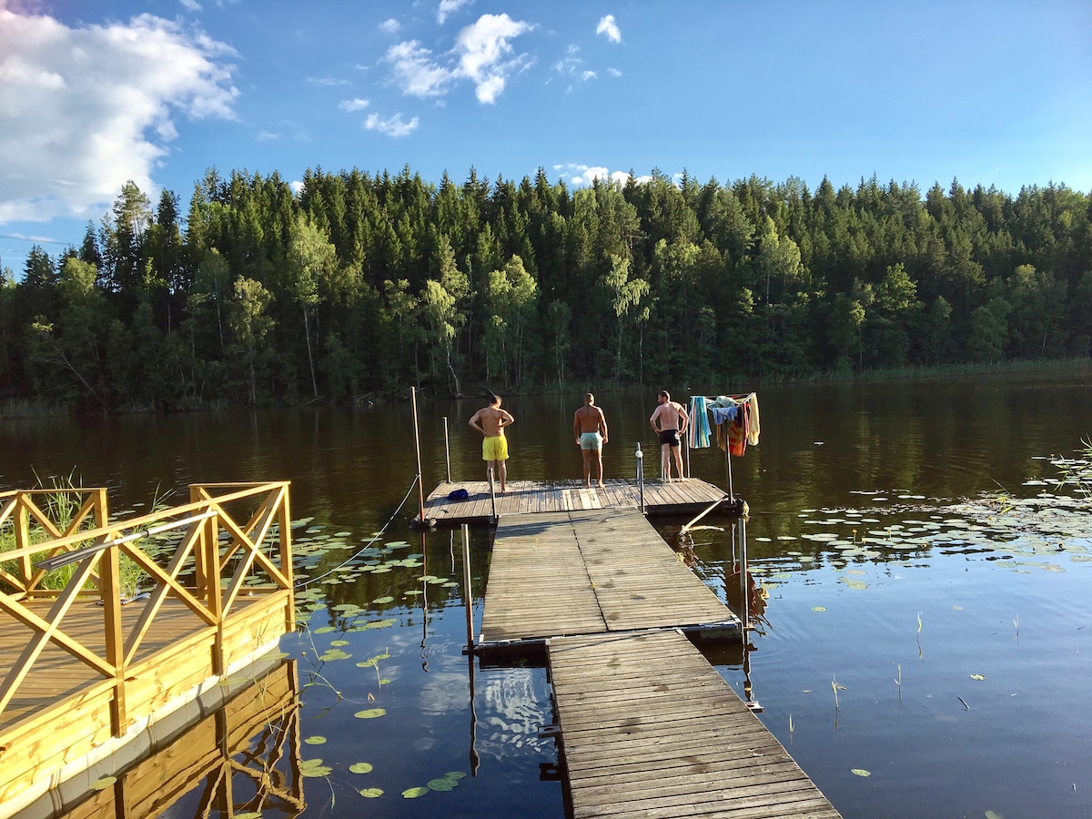 Töverstavik （ 2间小屋， 4人）私人湖泊通道