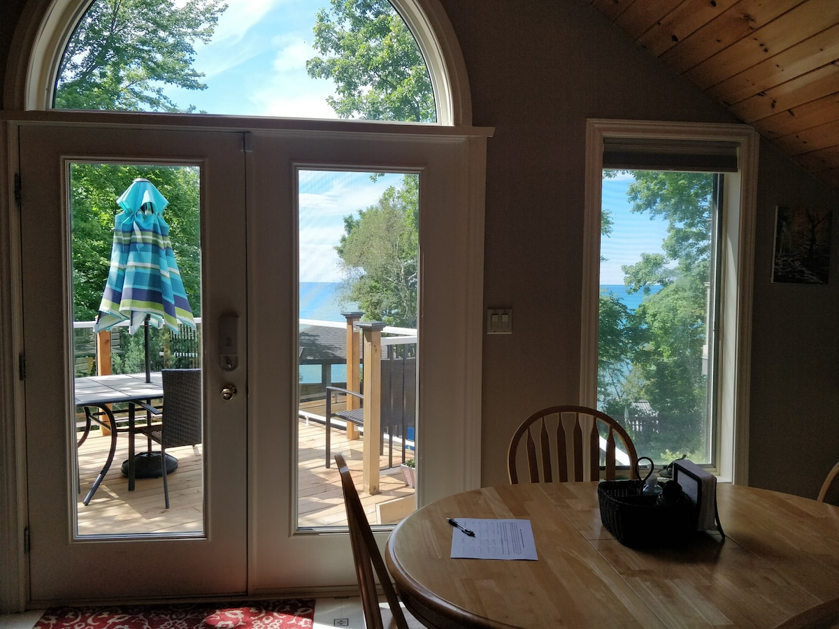 休伦湖上独一无二的客房-很棒的日落！