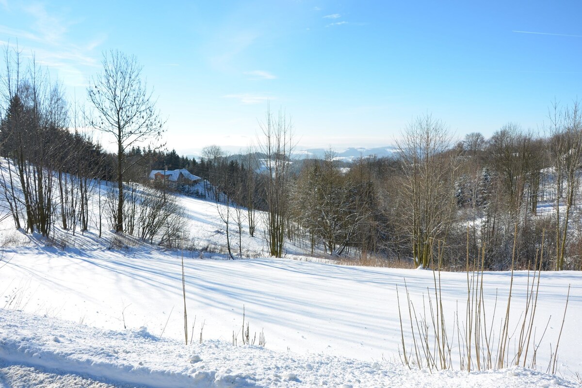 Spacious cottage in the Giant Mountains, 1 km from the skislopes