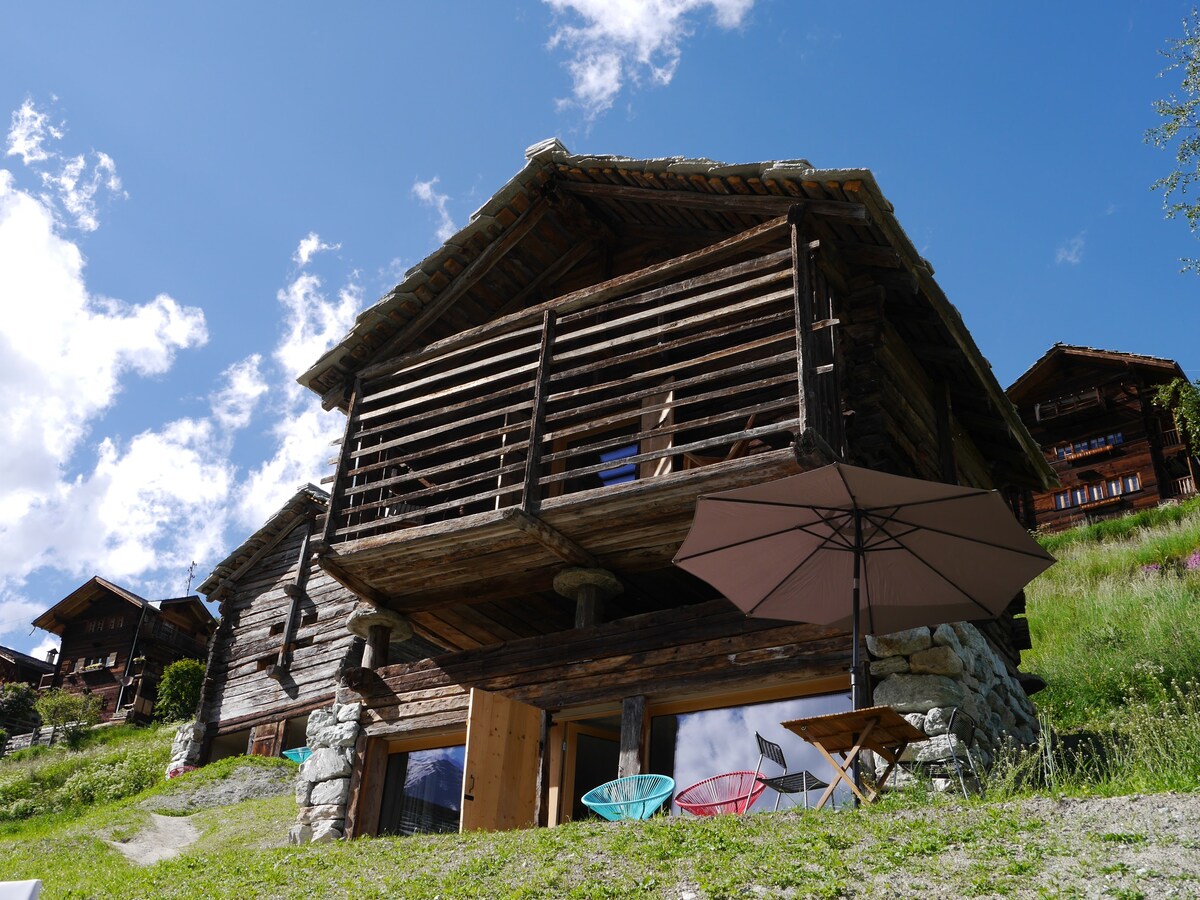 mayen à Olivier, Val d 'Hérens, Valais, Sion Suisse