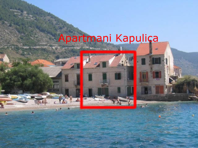 Komiza, Vis, Apartment on the Beach