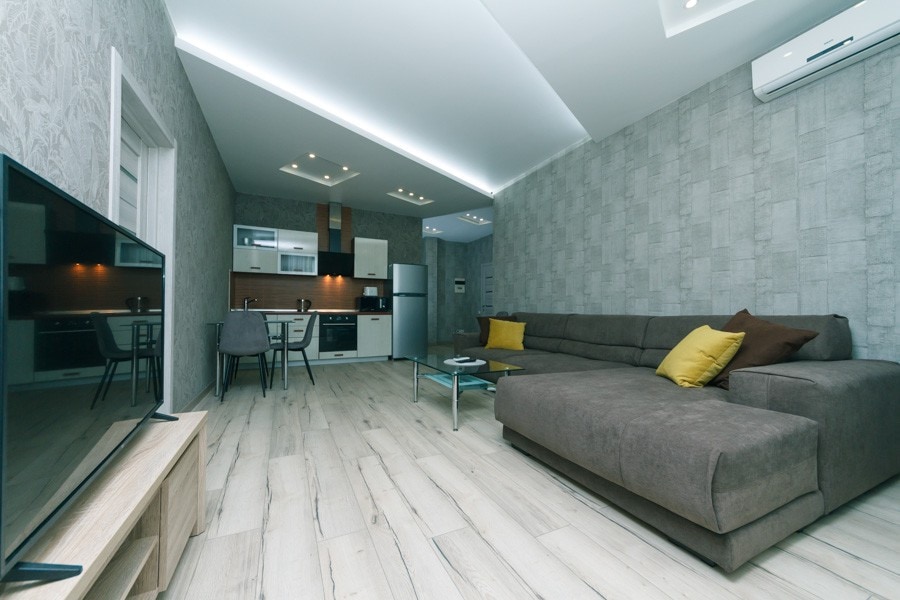 公寓，设有两个卫生间，位于基辅市中心