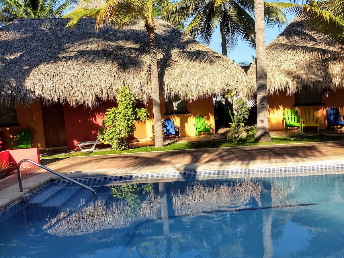 Ecofriendly hotel w beautiful beach and pool # A/C