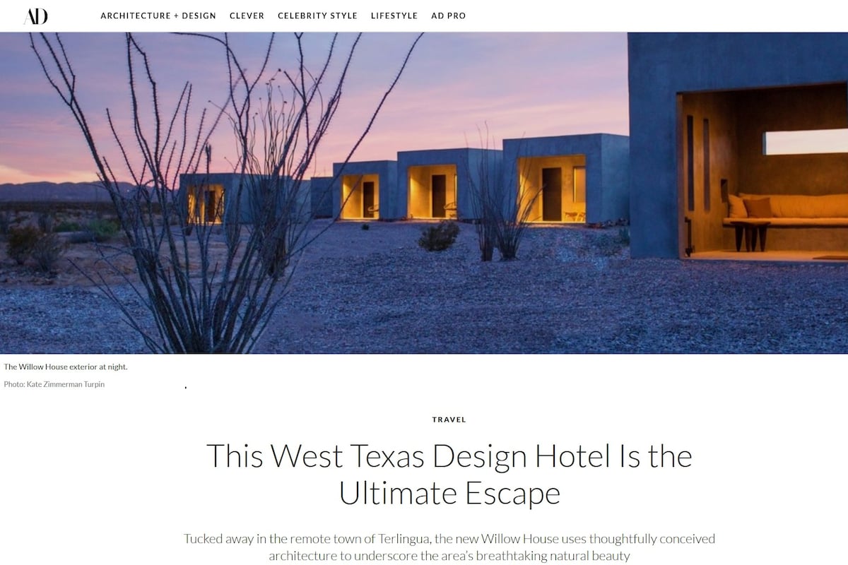 Willow House - No. 3 - Big Bend NP + Terlingua