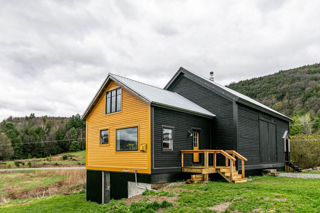 The Black Barn in a Mountain Hollow