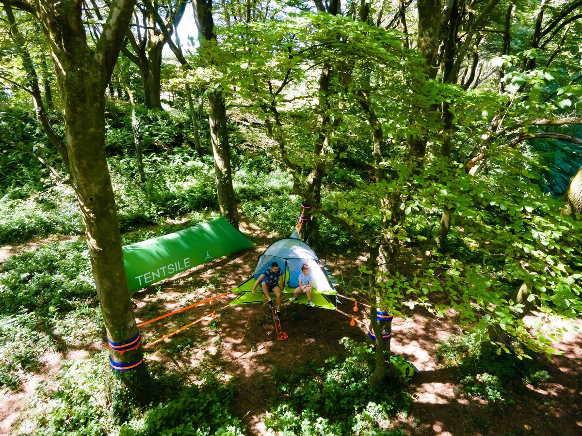 彭布罗克郡Haverfordwest的Woodland Tree Tents