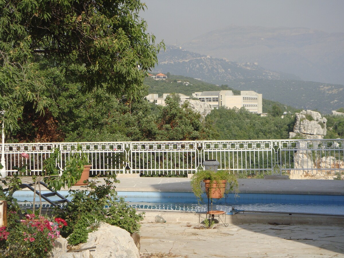 bAjaltoun 
a villa with a swimming pool