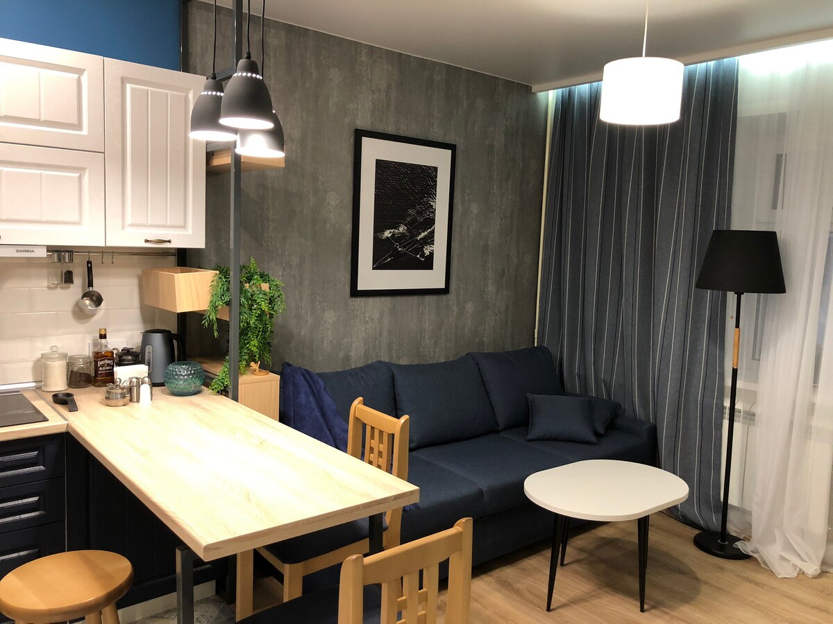 全新舒适的斯堪的纳维亚海洋设计公寓