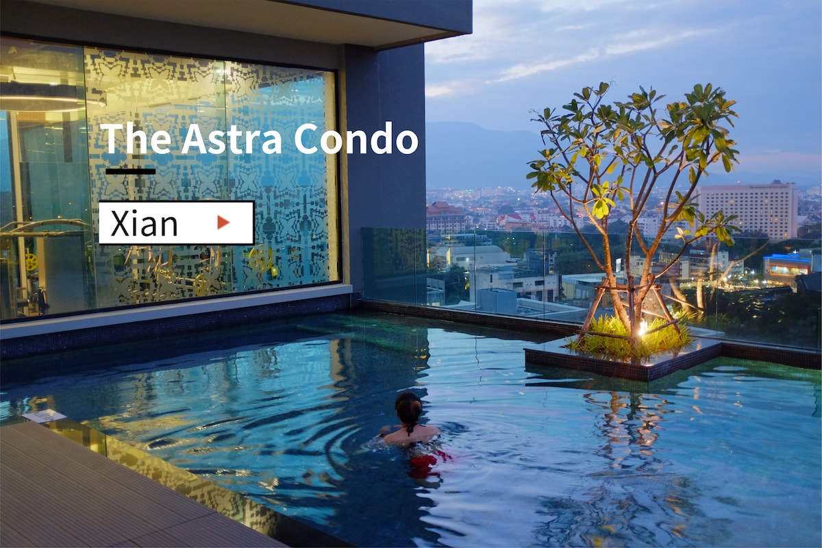 The ASTRA Condo 免费无边泳池 清迈古城 长康夜市旁