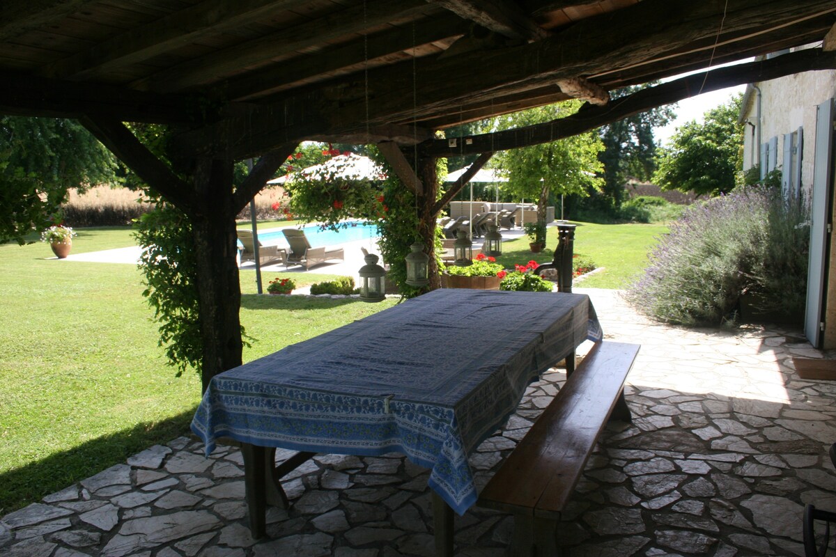 La Tuilliere - Air Con, heated pool, 360 deg views