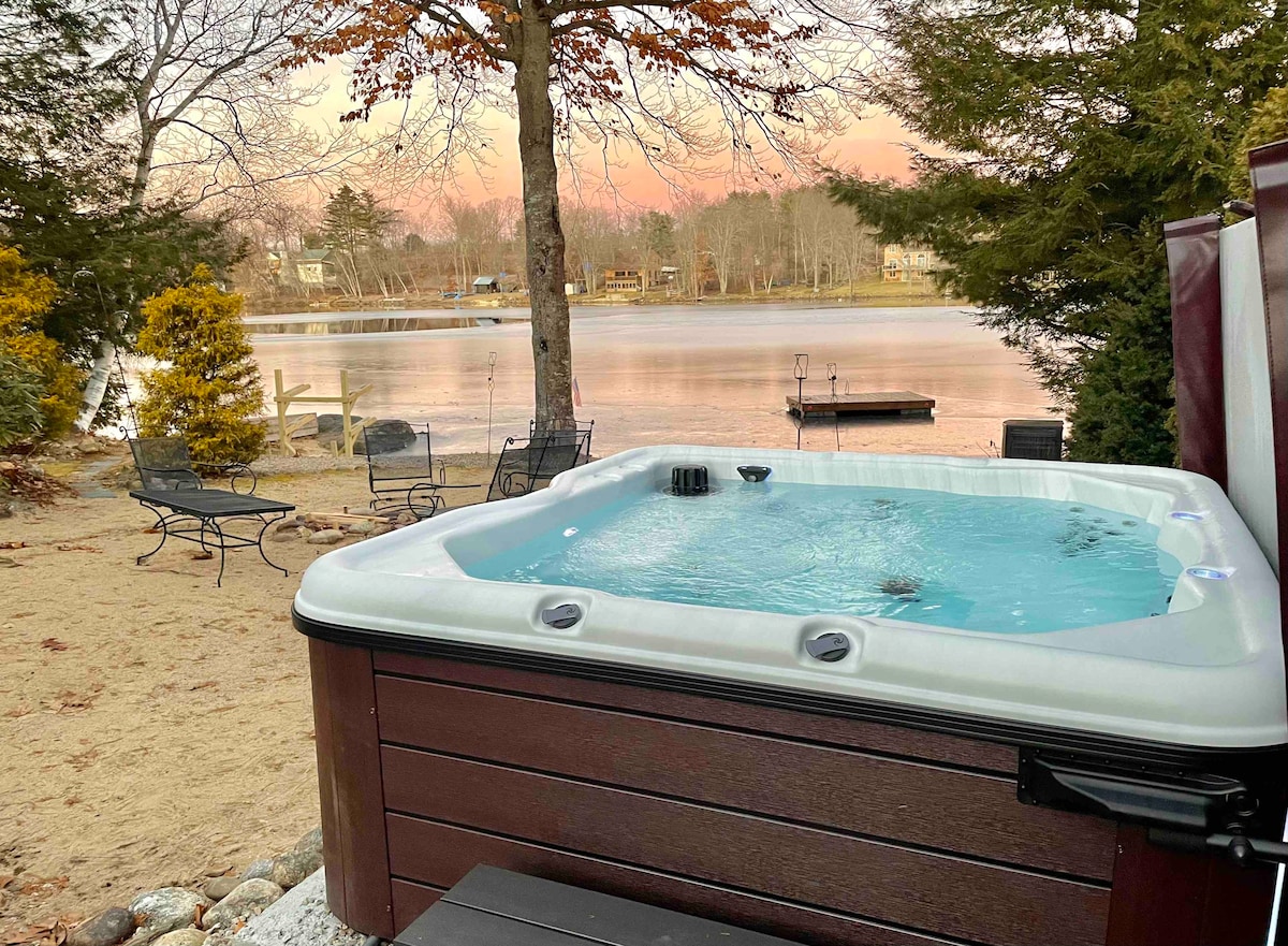 风景优美的度假木屋：热水浴缸，迷人景观，靠近滑雪
