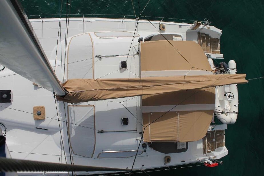 Catamaran with skipper in Greek islands