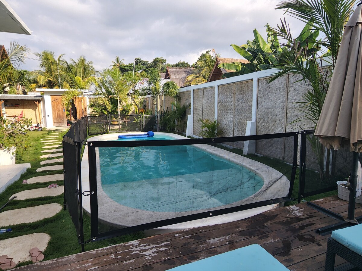 Rumah Tara现代3居室泳池和花园Gili Air别墅