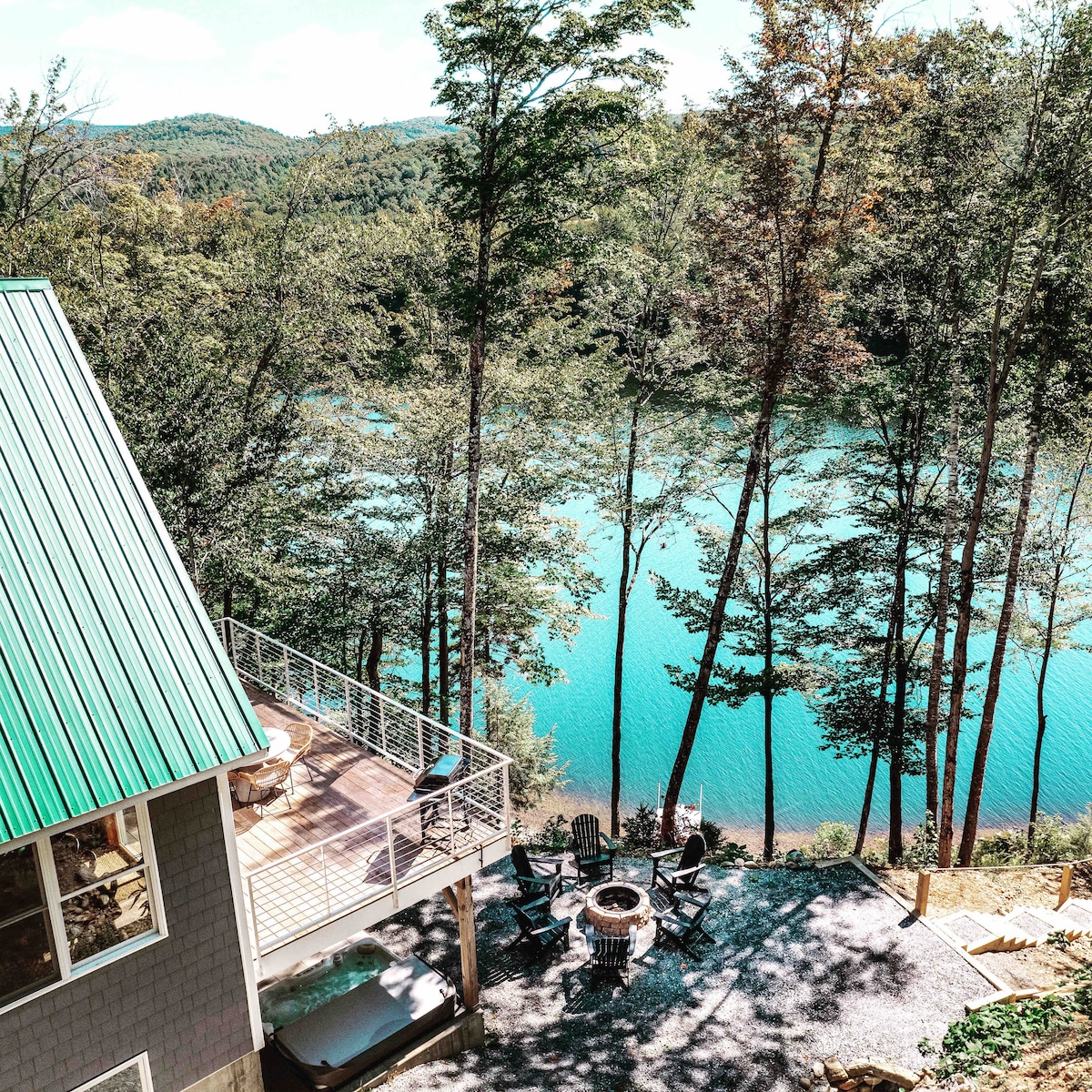 湖畔💦附近的Stowe🏔热水浴缸🔥湖景🥂游戏室 🎯