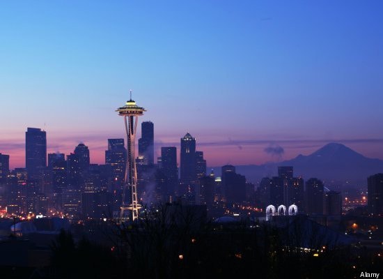 带西雅图「明信片」景观的PH风格豪华