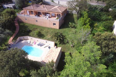 Villa face mer vue imprenable Corse du sud