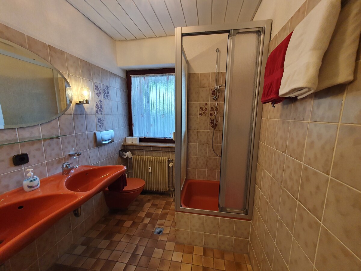 1间客房/厨房/浴室/阳台App7 Ferienhaus-Schönwald