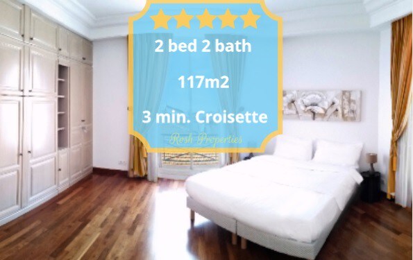 5间卧室–宽敞– 117平方米– 2张床和2个卫生间