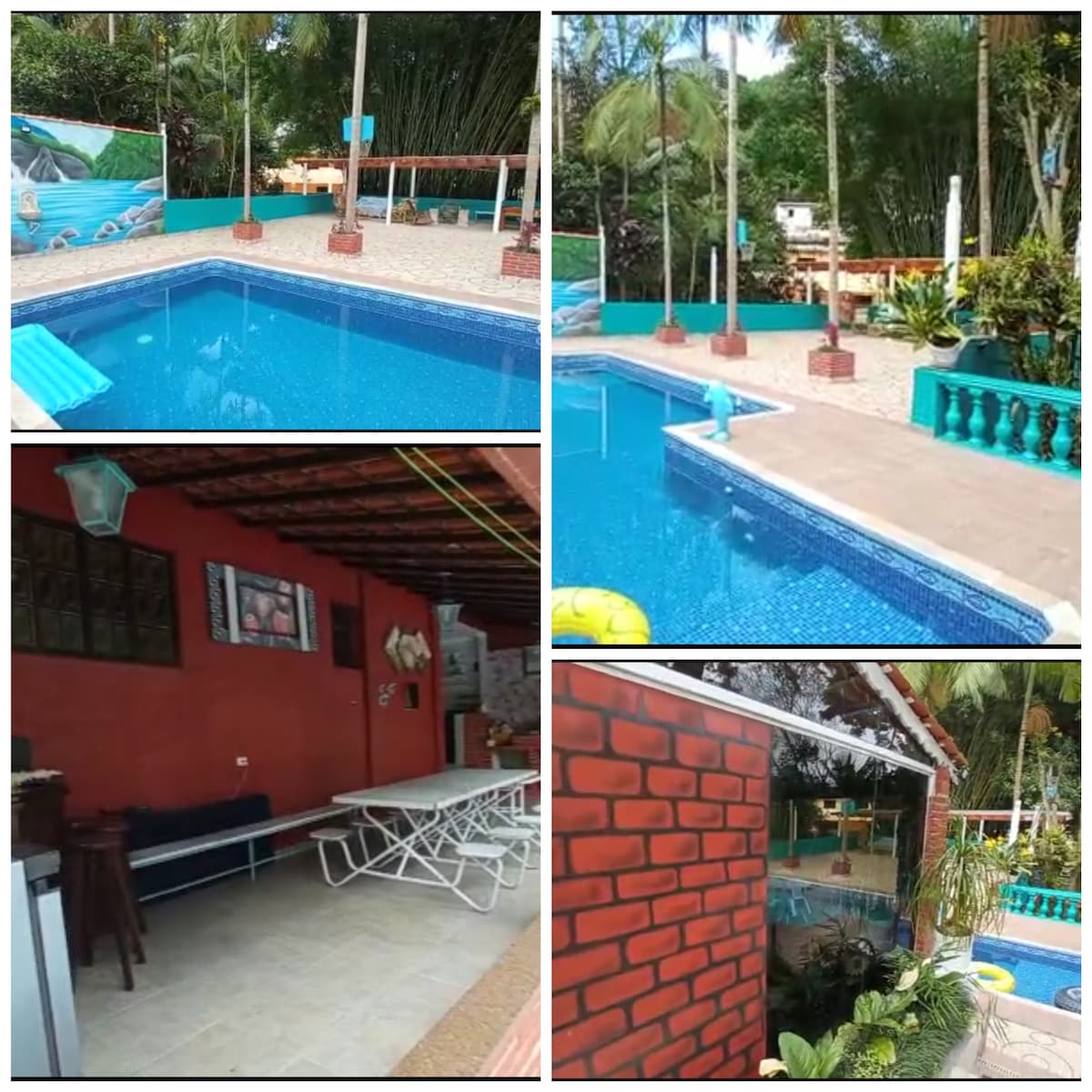 Chacara com piscina, bilhar, ambiente familiar.