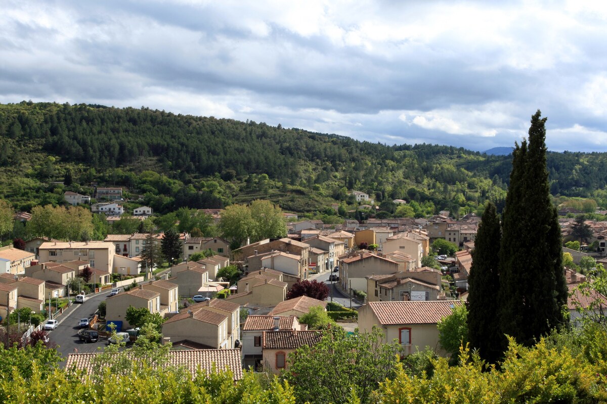 Couiza、Carcassonne、豪华度假屋和泳池