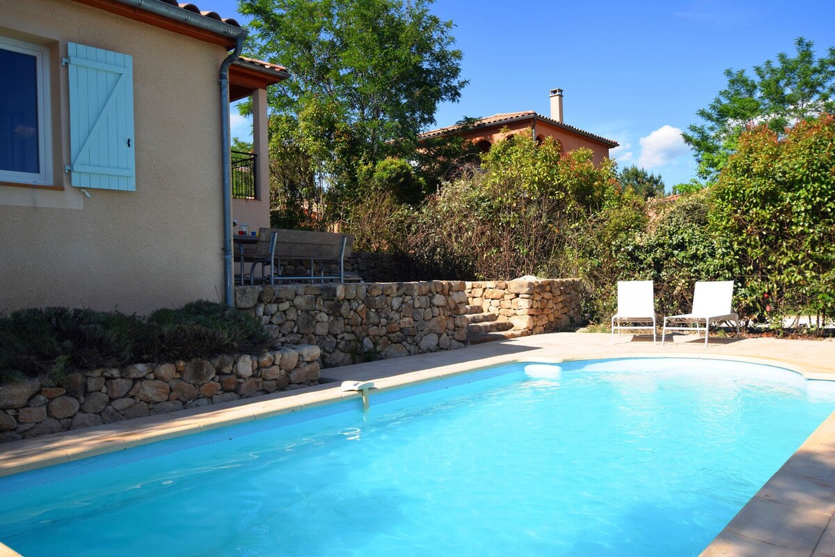 Spacious Villa in Joyeuse with Swimming Pool