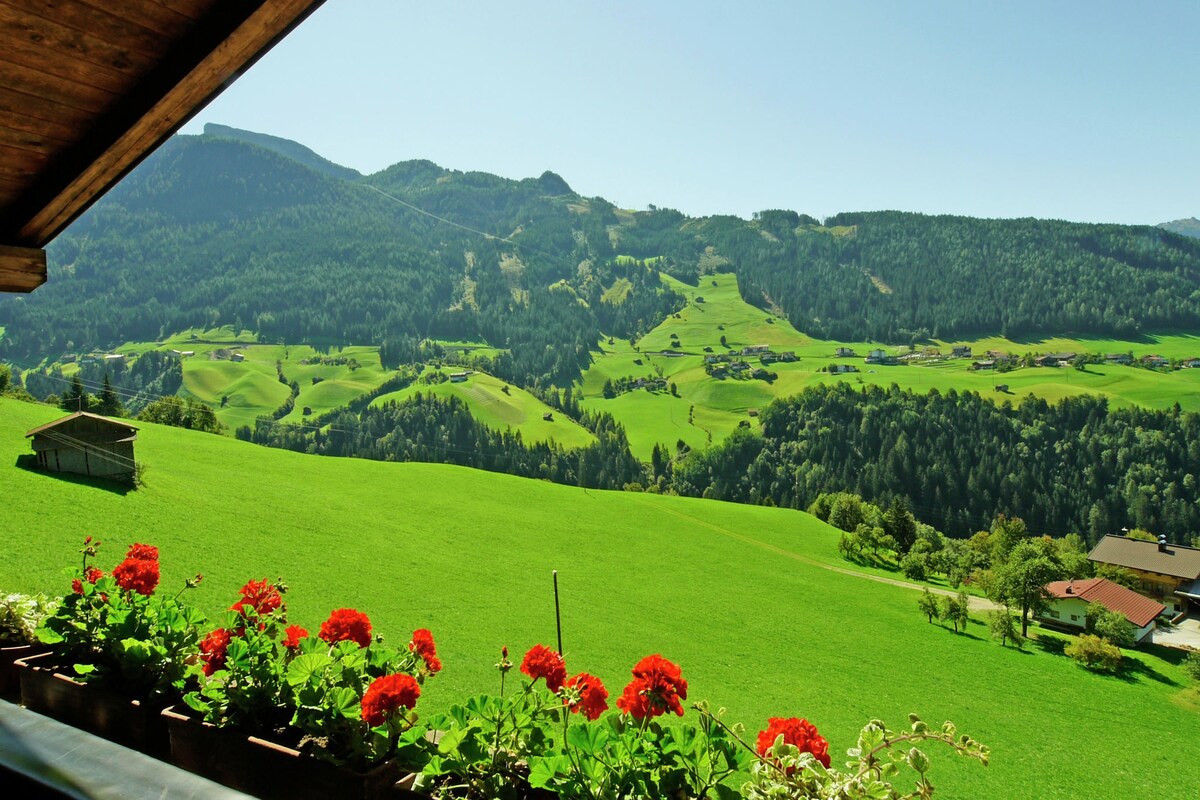 Zell am Ziller-Gerlosberg带花园的幸福公寓