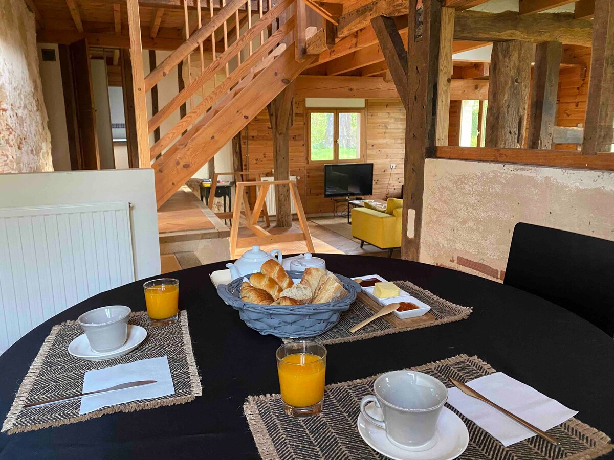 Chambre privée Landaise typique / Petit déjeuner