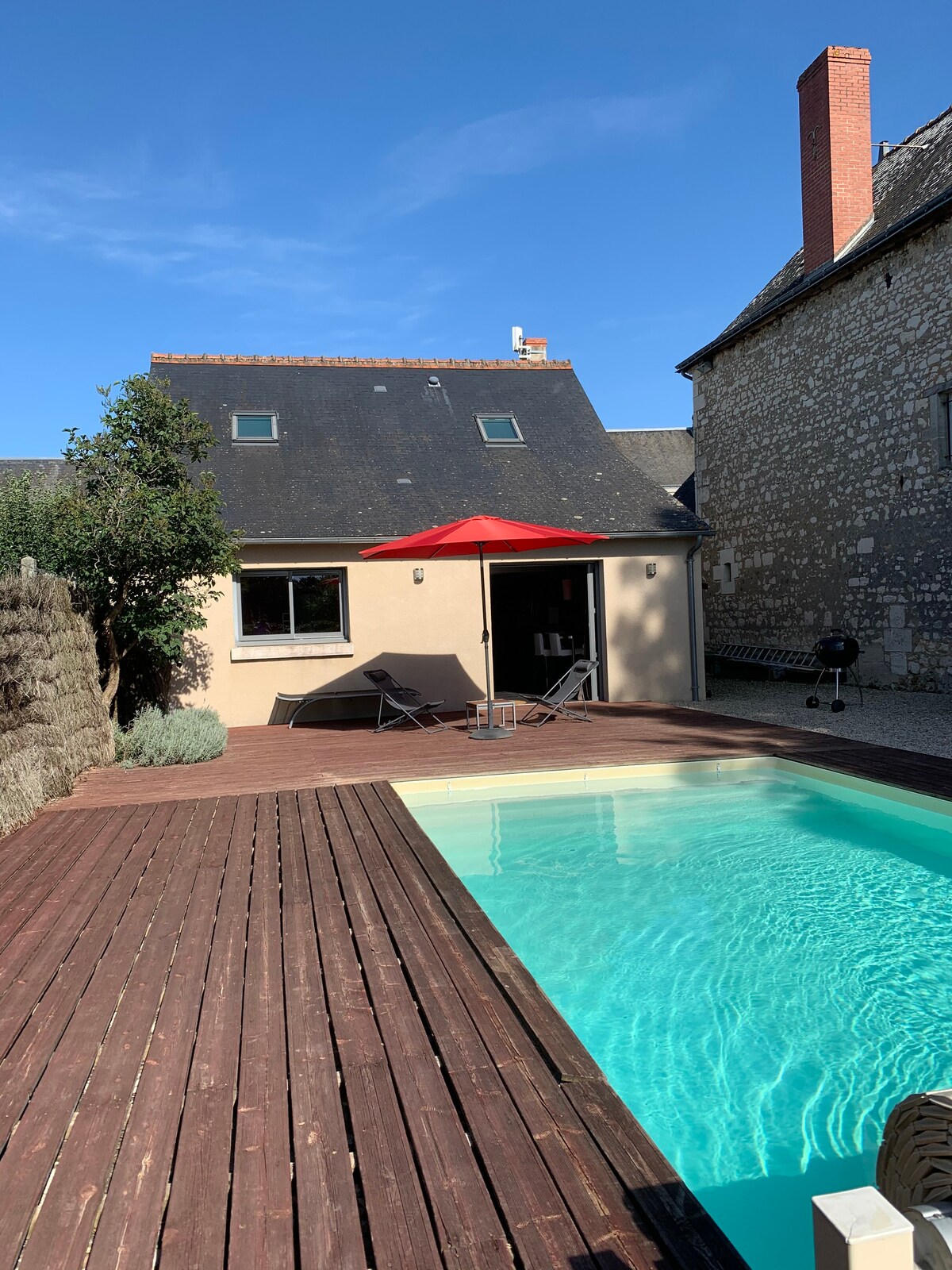 Maison cosy avec piscine chauffée et privative