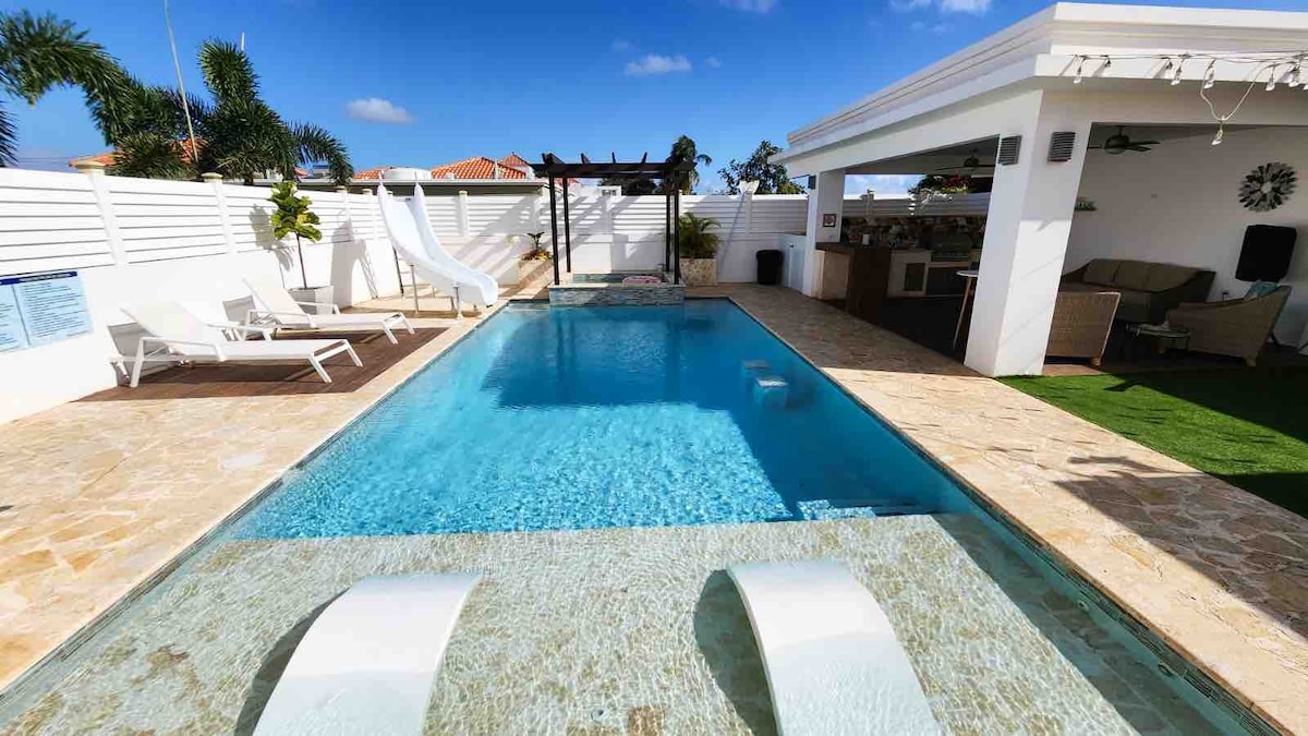 Family love:  Private Pool and Basketball court.