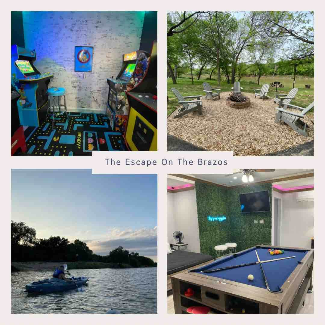 Riverfront, Fire Pit, Arcade/gameroom, kayaks!