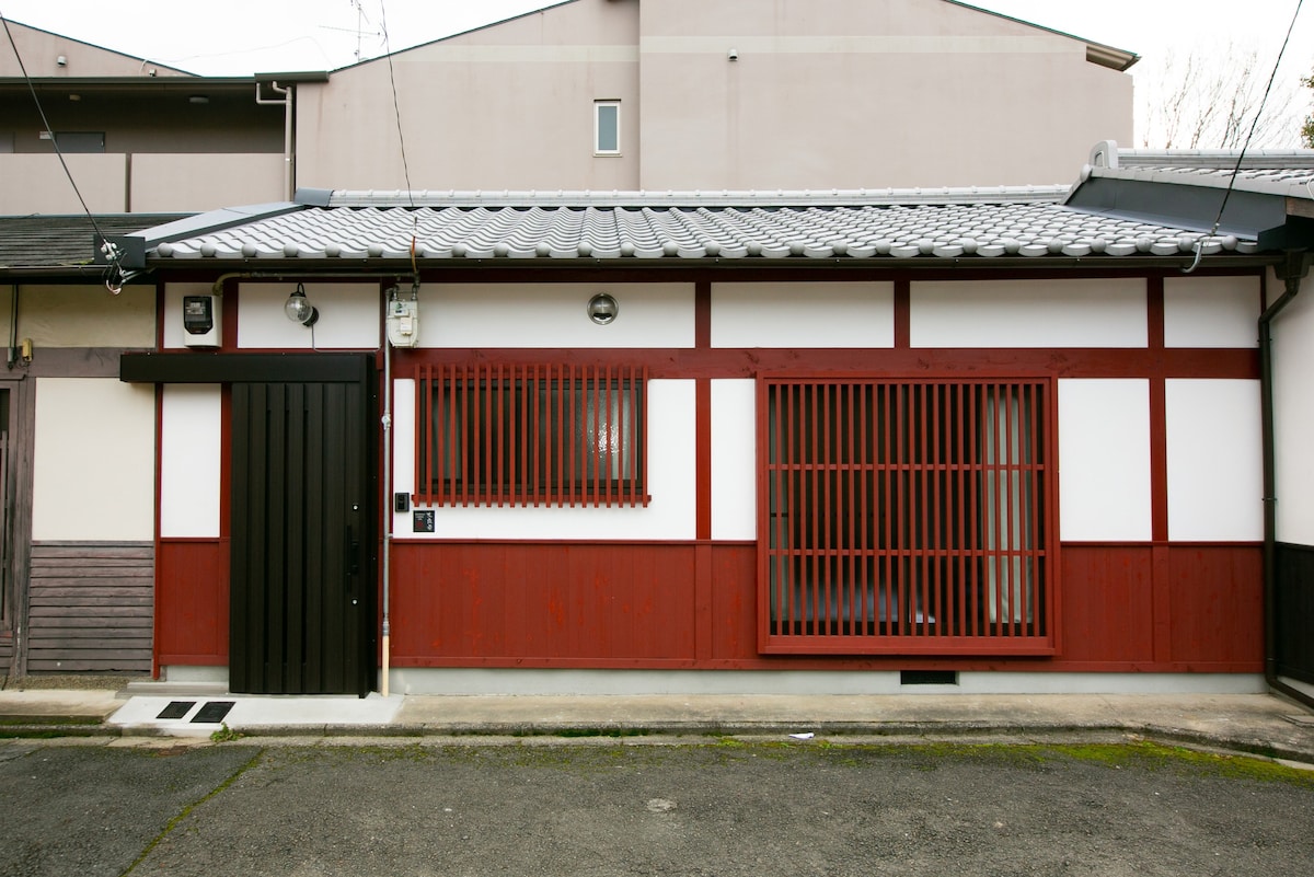 Daisenji Lodge ING翻修的寺庙房屋Red