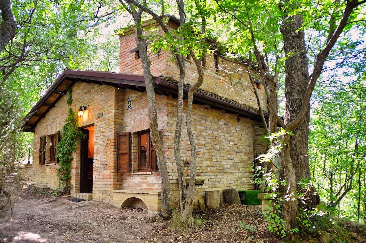 MARCHE CHALETS in THE SARNANO Woods